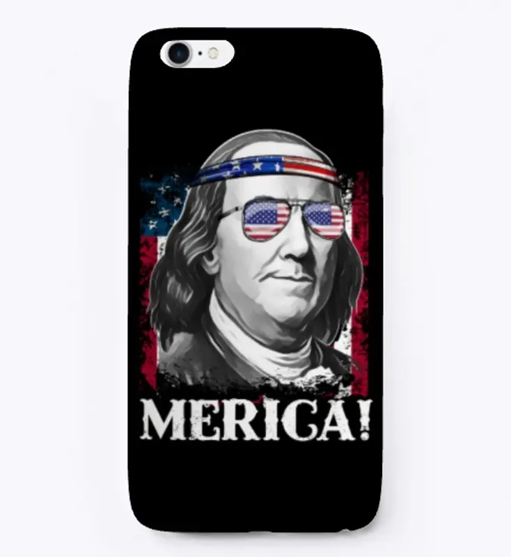 Merica 4th of July Benjamin T Shirt