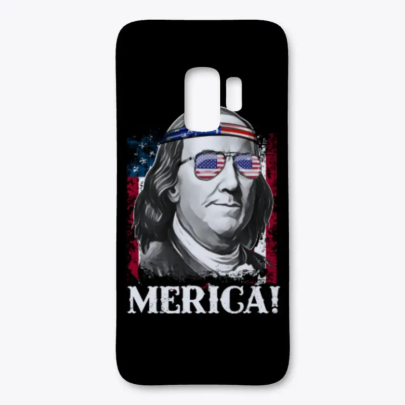 Merica 4th of July Benjamin T Shirt